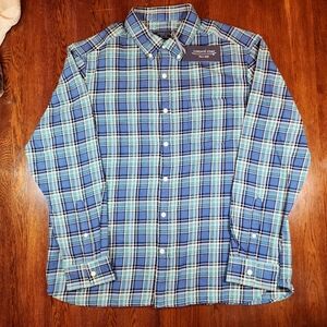 Vineyard Vines Mens Midweight Twill Plaid shirt  size XL  NWT  Retail $128